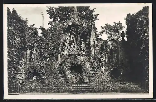 AK Veitshöchheim, Hofgarten mit Neptungruppe