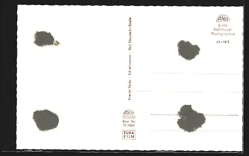 AK Neustadt a. d. Saale, Ortsansicht und vier Ansichten aus der Stadt