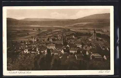 AK Neustadt /Saale, Totalansicht von Osten