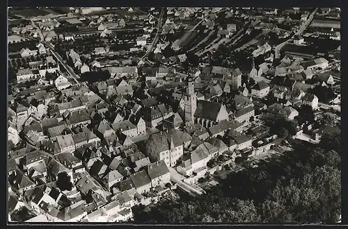 AK Volkach /Main, Stadtansicht vom Flugzeug aus