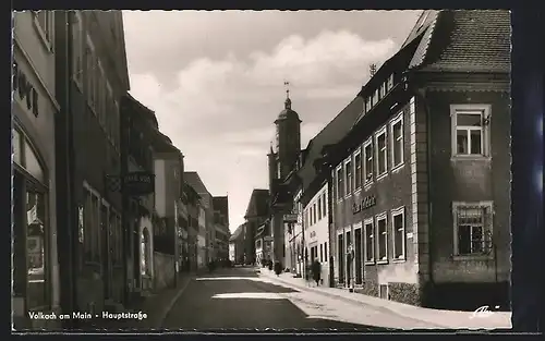 AK Volkach /Main, Hauptstrasse mit Cafe Joa