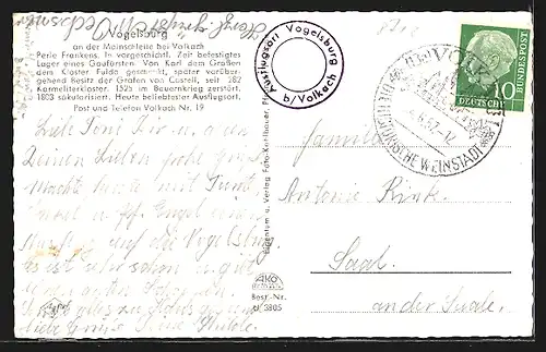 AK Volkach, Vogelsburg an der Mainschleife-Perle Frankens