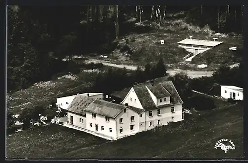 AK Bischofsheim /Rhön, Gasthaus Waldesruh vom Flugzeug aus