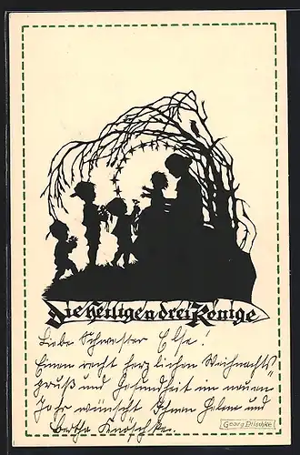 Künstler-AK Georg Plischke: Die heiligen drei Könige
