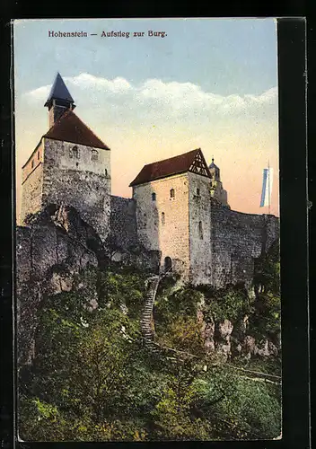 AK Hohenstein, Aufstieg zur Burg