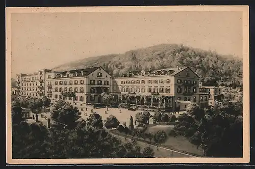 AK Heidelberg, Blick zum Victoria-Hotel, Bes. Fritz Gabler & Erich Mühlmann