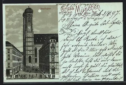 Mondschein-Lithographie München, Domfreiheit