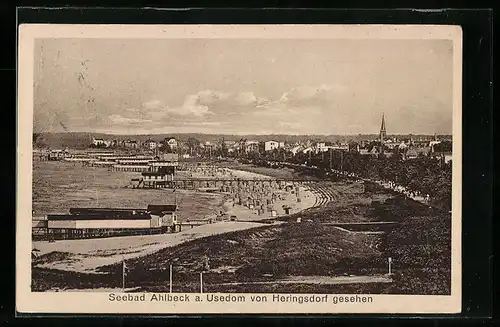 AK Ahlbeck, Von Heringsdorf aus gesehen