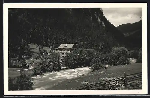 AK Mayrhofen, Gasthaus Klaushof im Zillergrund