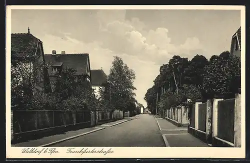 AK Walldorf, Blick in die Frankfurterstrasse