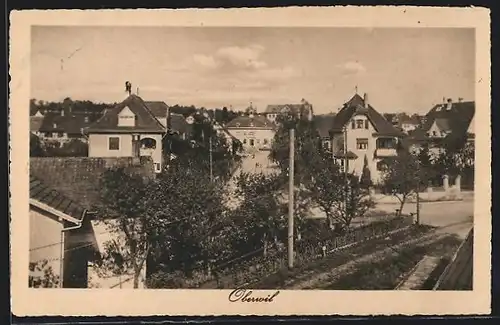 AK Oberwil, Teilansicht der Ortschaft