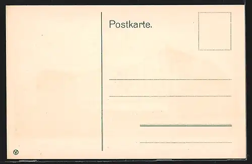 Künstler-AK Hockenheim /Baden, Zigarrenfabrik