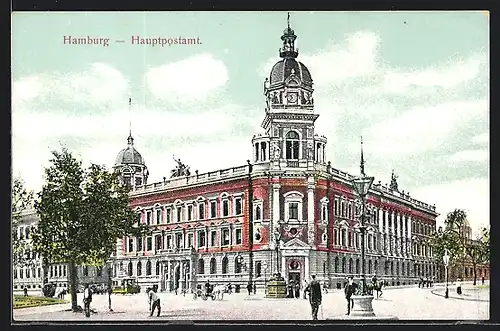 AK Hamburg-Neustadt, Hauptpostamt am Stephansplatz