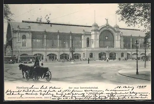 AK Hamburg-Rotherbaum, Der neue Dammtorbahnhof