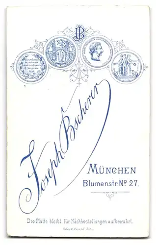 Fotografie Joseph Bscherer, München, Blumenstr. 27, Junge Dame im modischen Kleid