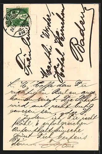 AK Bern, Kesslergasse mit Münster