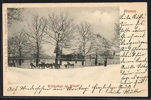 AK Bremen, Wildgehege im Winter