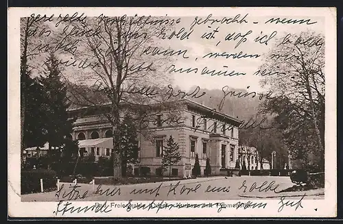 AK Bad Freienwalde (Oder), Kurhaus mit Promenade