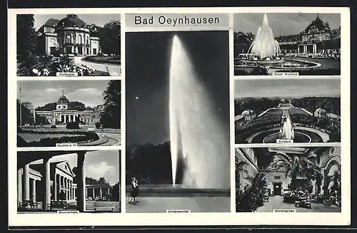 AK Bad Oeynhausen, Thermalsprudel und Ansichten der Kuranlage