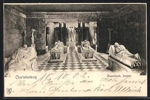 AK Berlin-Charlottenburg, Inneres vom Mausoleum