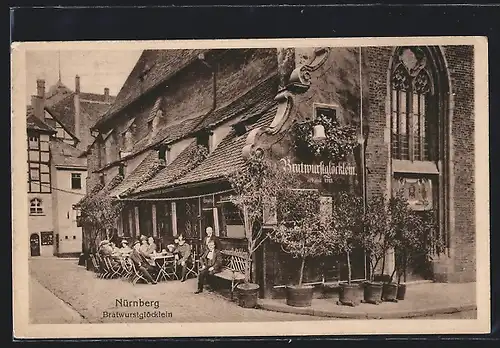 AK Nürnberg, Gasthaus Bratwurstglöcklein