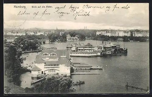 AK Hamburg, Blick auf die Alster