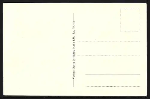 AK Melle, Blick auf die Dietrichsburg