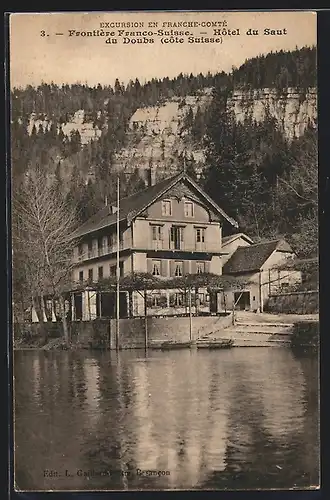 AK Saut du Doubs, Frontiere Franco-Suisse, Une Maison