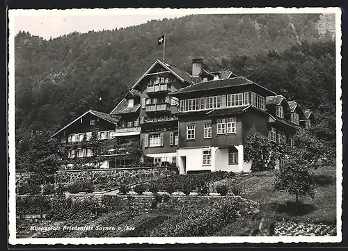 AK Sarnen a. See, Vorderansicht der Kuranstalt Friedenfels