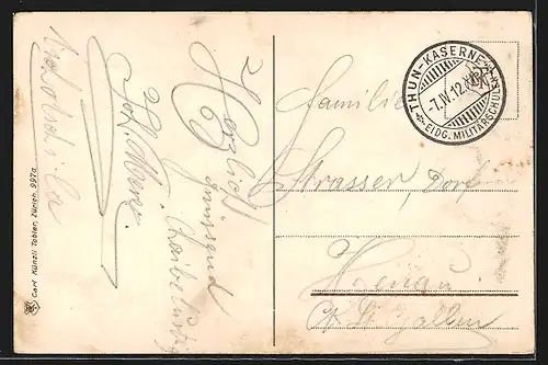 AK Thun, Ansicht der Kaserne