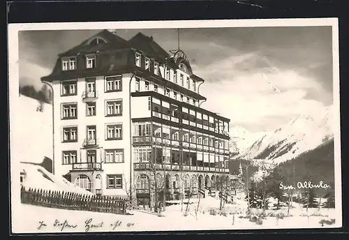 AK Davos, Sanatorium Albula im Schnee