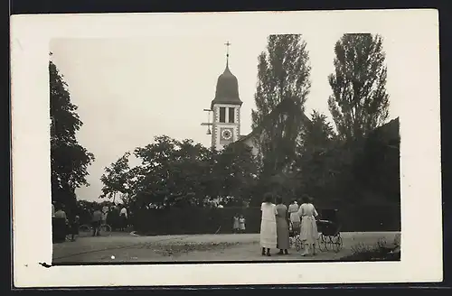 AK Horgen, Ortspartie mit Kirche