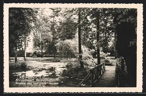 AK Berggiesshübel, Kurpark des Paul Linde-Hauses