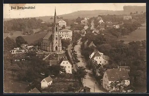 AK Bad Berggiesshübel, Blick zum Ort