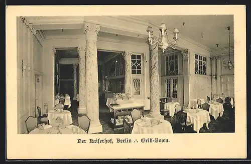 AK Berlin, der Kaiserhof, Grill-Room