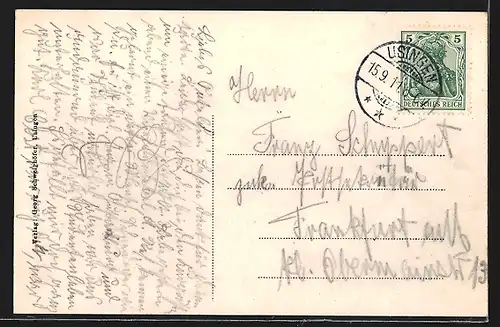 AK Usingen i. T., Kreis Kriegerdenkmal