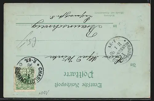 Mondschein-AK Berlin, Palais Kaiser Wilhelm I. mit historischen Eckfenstern