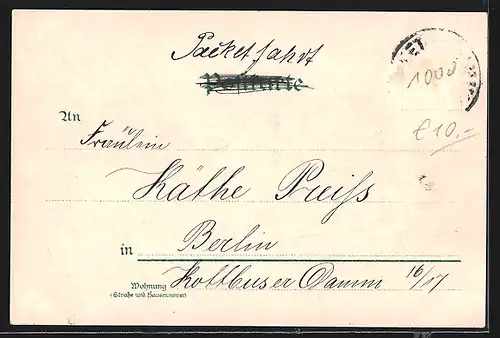 Lithographie Berlin, Flusspartie Alt-Berlin