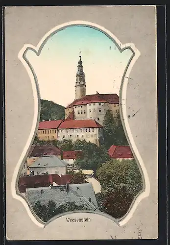 AK Weesenstein, Ortspartie, Passepartout