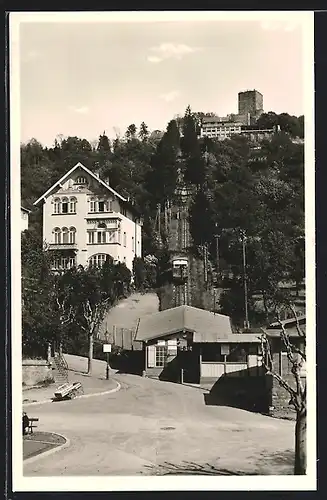 AK Durlach, Bergbahn mit Turmberg