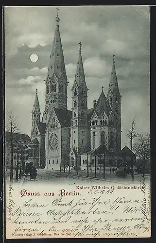 AK Berlin-Charlottenburg, Kaiser Wilhelm Gedächtniskirche