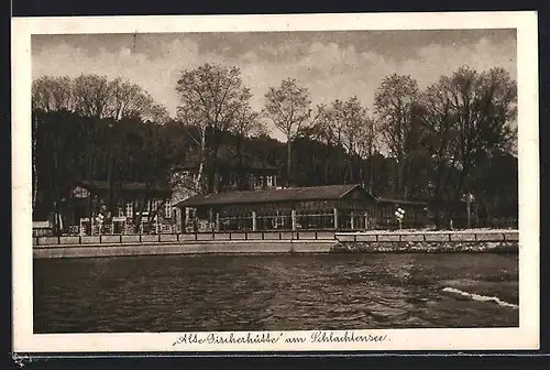 AK Berlin-Zehlendorf, Gasthaus alte Fischerhütte am Schlachtensee Walter Meinecke