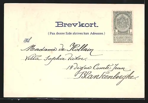 Präge-Lithographie Norge, Wappen und Briefmarken