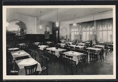 AK Buttstädt i. Th., Cafe Schollain, Innenansicht