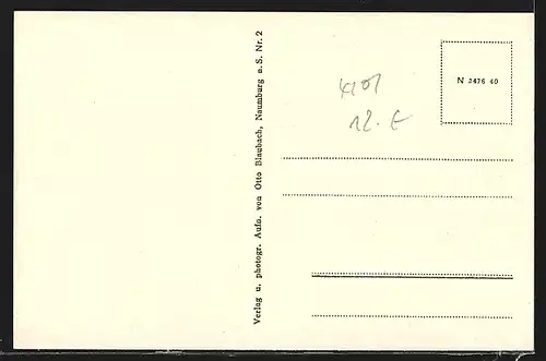 AK Grosskayna, Partie an der Post mit Bus