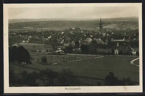 AK Mellrichstadt, Panorama vom Berg aus