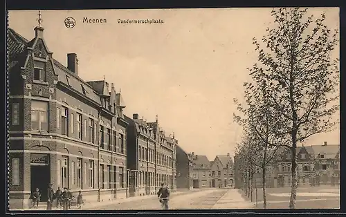 AK Meenen, Vandermerschplaats mit Häuserreihe