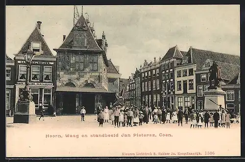 AK Hoorn, Waag en standbeeld Jan Pietersz. Coen