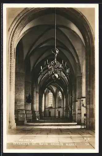 AK Haarlem, Interieur St. Bavo, Groote Markt