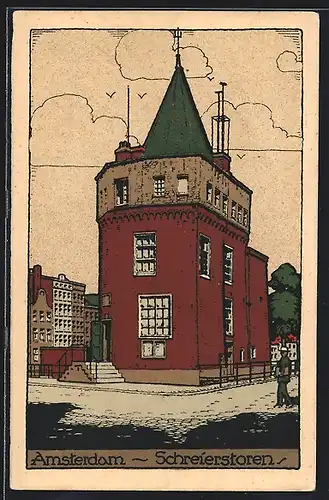 Steindruck-AK Amsterdam, Schreierstoren